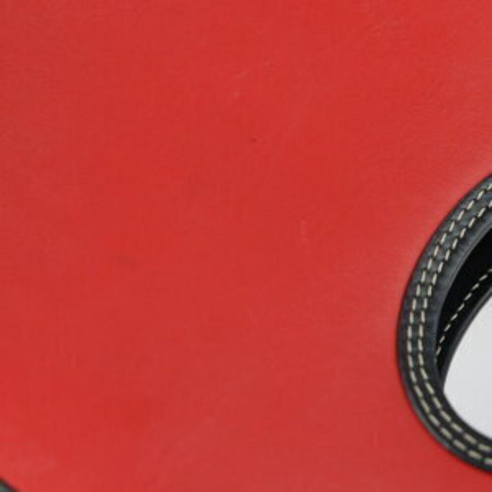 BURBERRY Pocket Bag Handbag Leather Canvas Red Black Multicolor Check Shoulder - Picture 7 of 9